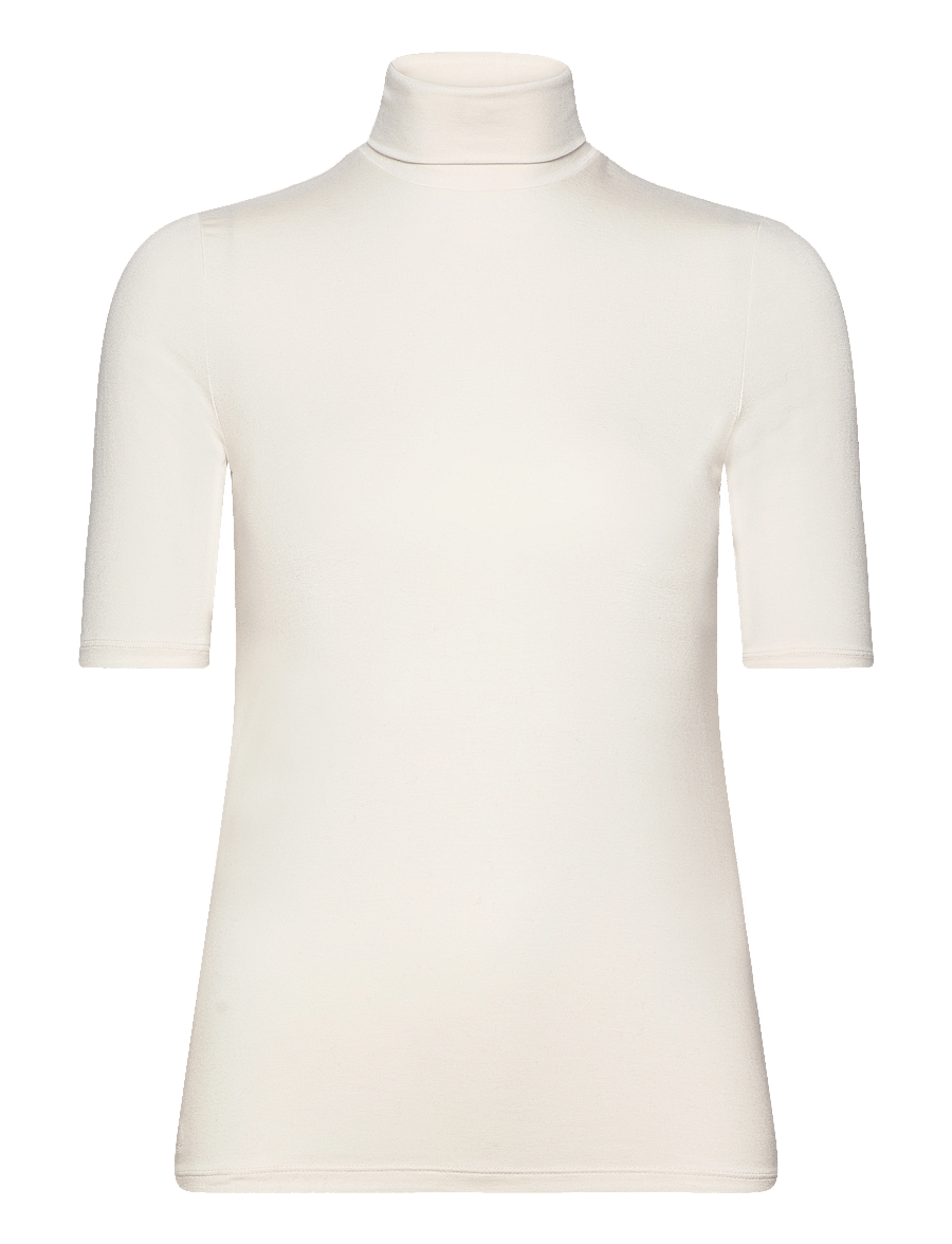 Lauren Ralph Lauren - Stretch Jersey Turtleneck - rollkragenpullover - mascarpone cream - 2