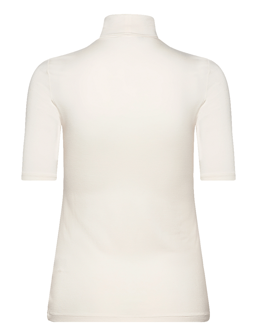 Lauren Ralph Lauren - Stretch Jersey Turtleneck - rollkragenpullover - mascarpone cream - 3