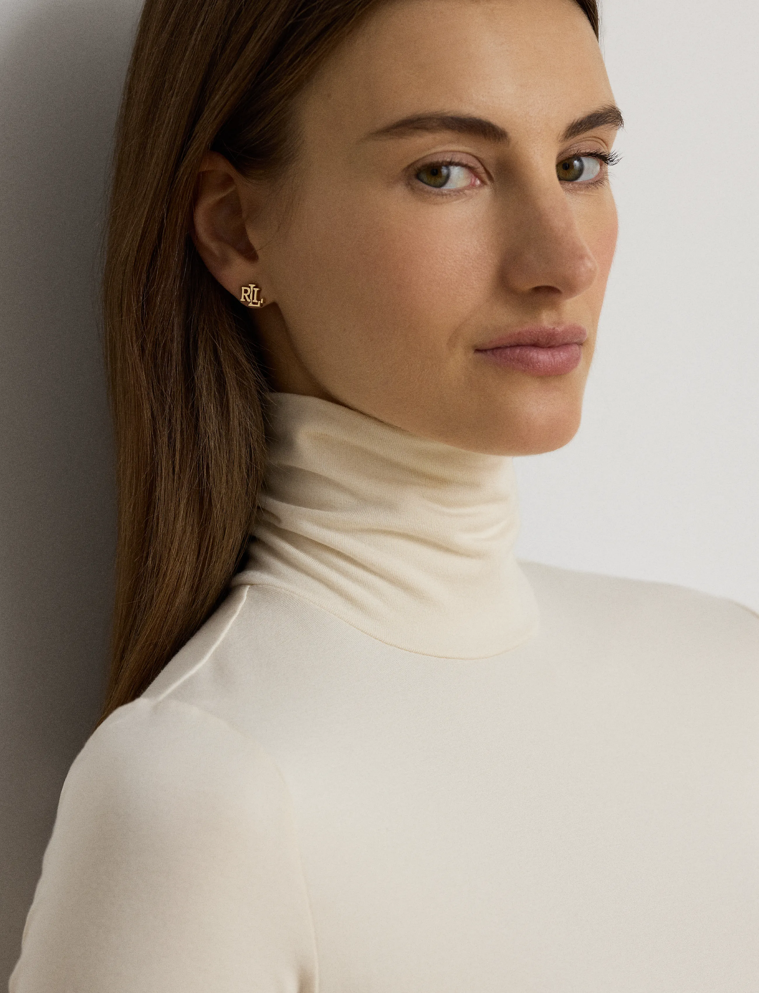 Lauren Ralph Lauren - Turtleneck i stretchjersey - polotröjor - mascarpone cream - 5