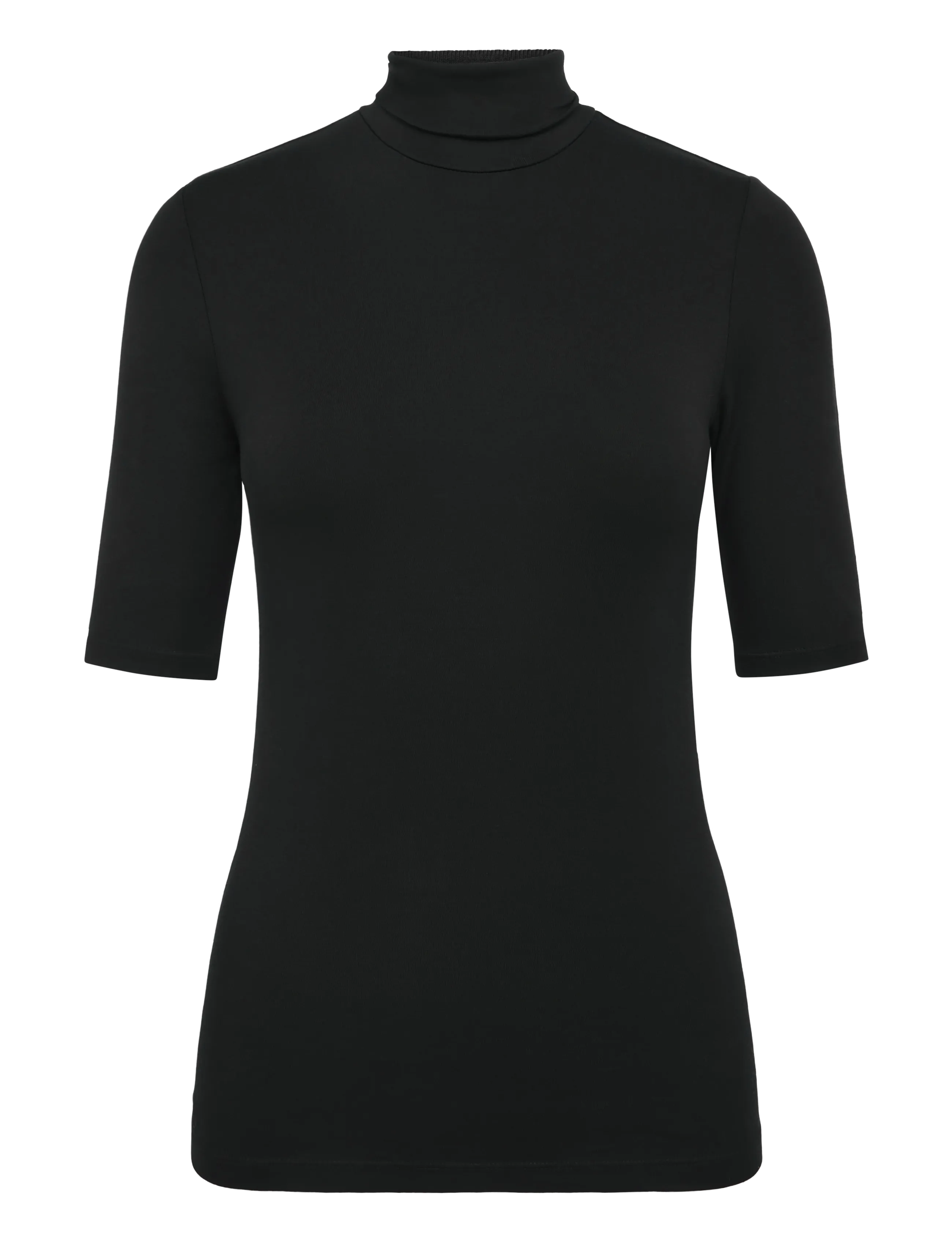 Lauren Ralph Lauren Stretch Jersey Turtleneck - Lauren Ralph Lauren - POLO BLACK / black