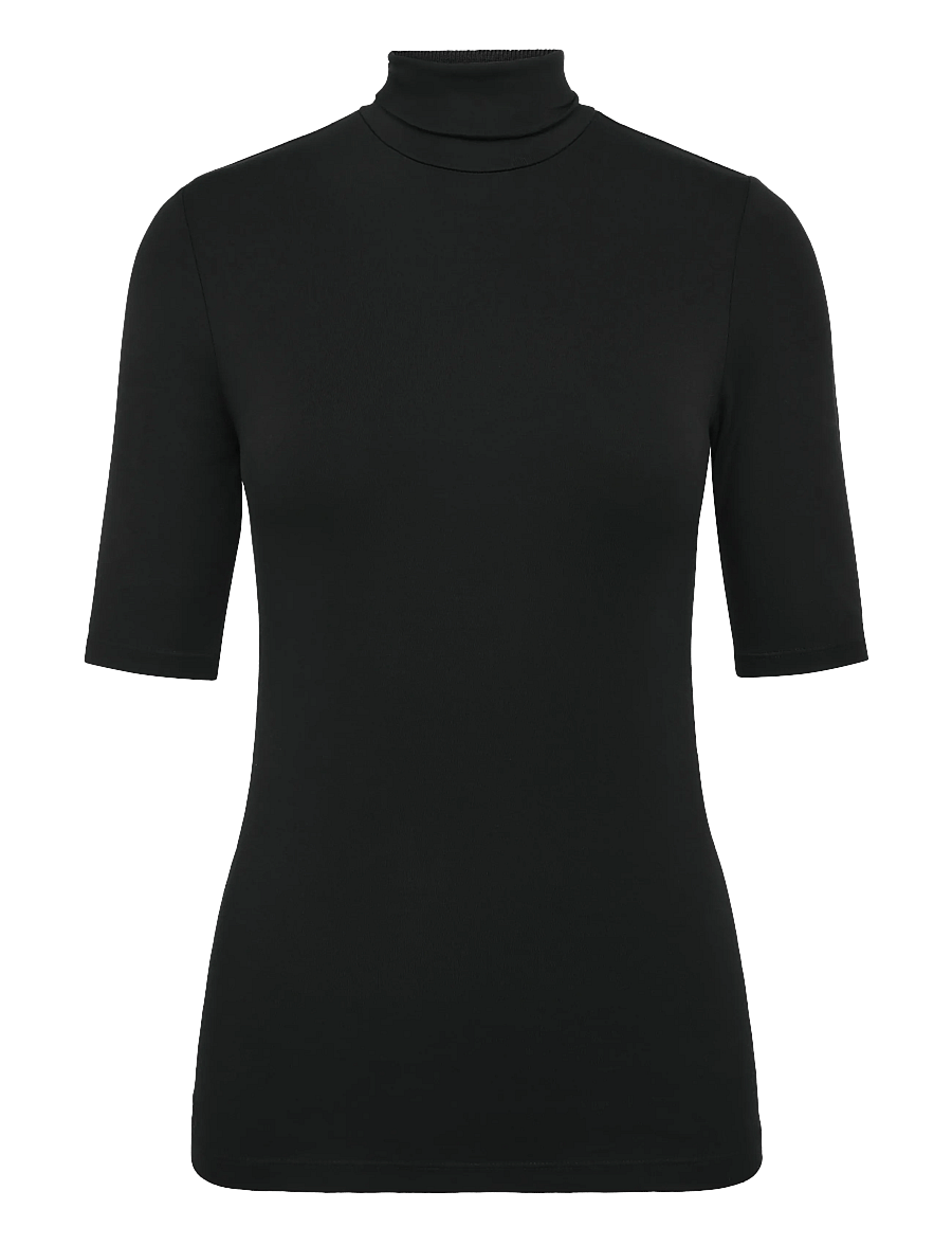 Lauren Ralph Lauren - Stretch Jersey Turtleneck - rullekraver - polo black - 2
