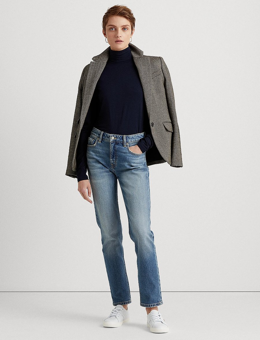 Lauren Ralph Lauren - Jersey Turtleneck - rúllukragar - lauren navy - 0