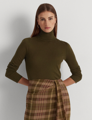 Lauren Ralph Lauren - Silk-Blend Roll Neck - megztiniai su aukšta apykakle - botanic green - 2