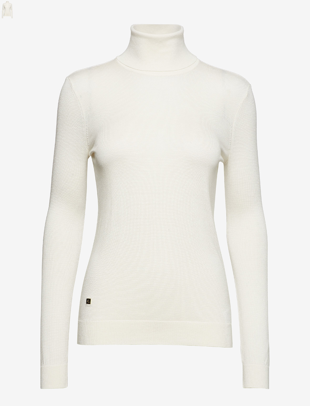 Lauren Ralph Lauren - Silk-Blend Roll Neck - mascarpone cream - 0