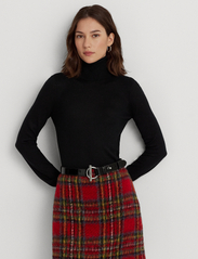 Lauren Ralph Lauren - Silk-Blend Roll Neck - megztiniai su aukšta apykakle - polo black - 2