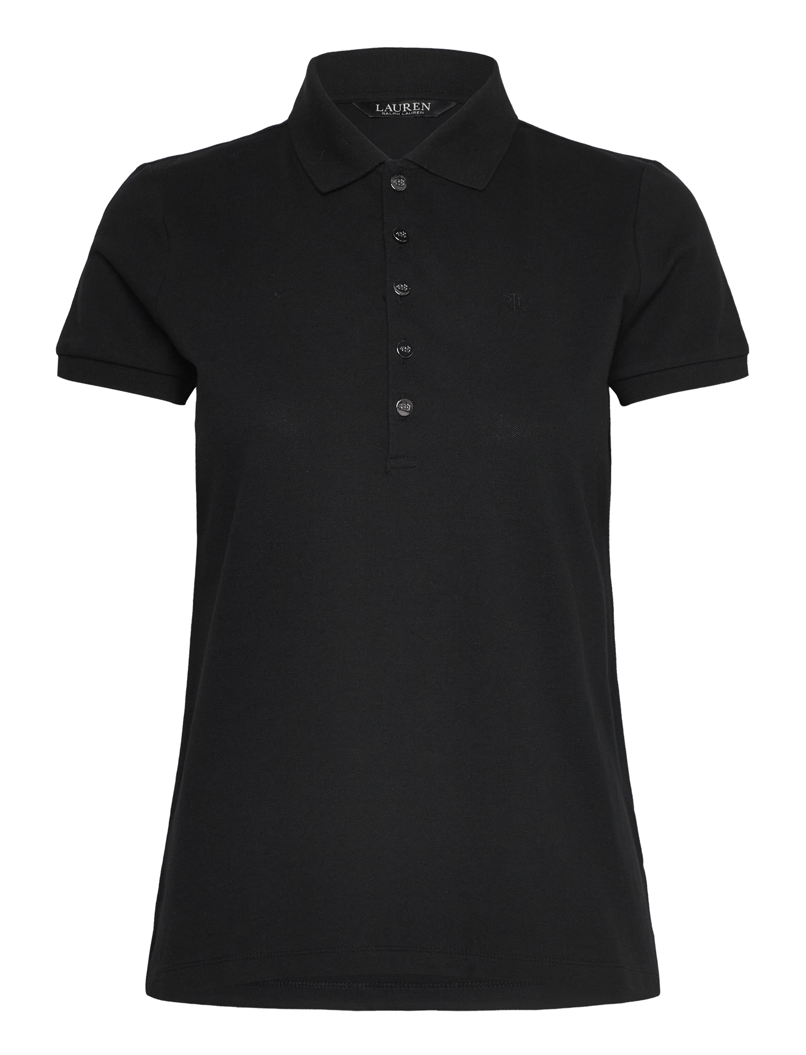 Lauren Ralph Lauren - Piqué Polo Shirt - polo black - 1