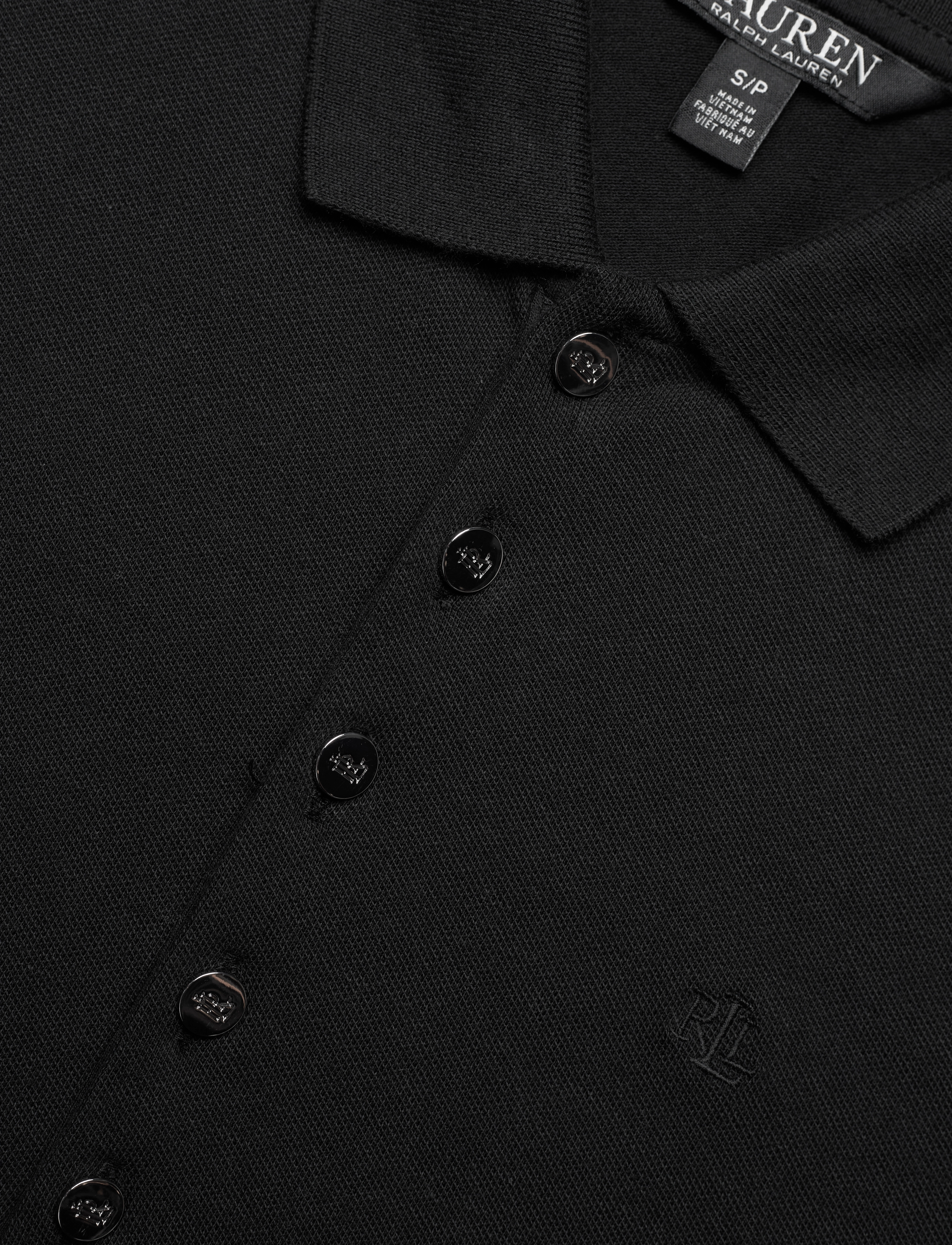 Lauren Ralph Lauren - Piqué Polo Shirt - polo black - 3