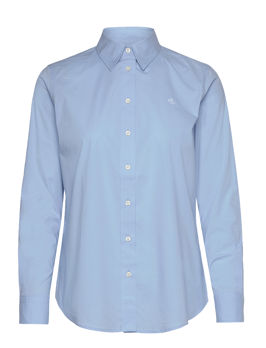 Lauren Ralph Lauren - 50S STRTCH NON IRON-LS SHIRT W/ CHS - chemises à manches longues - blue - 1