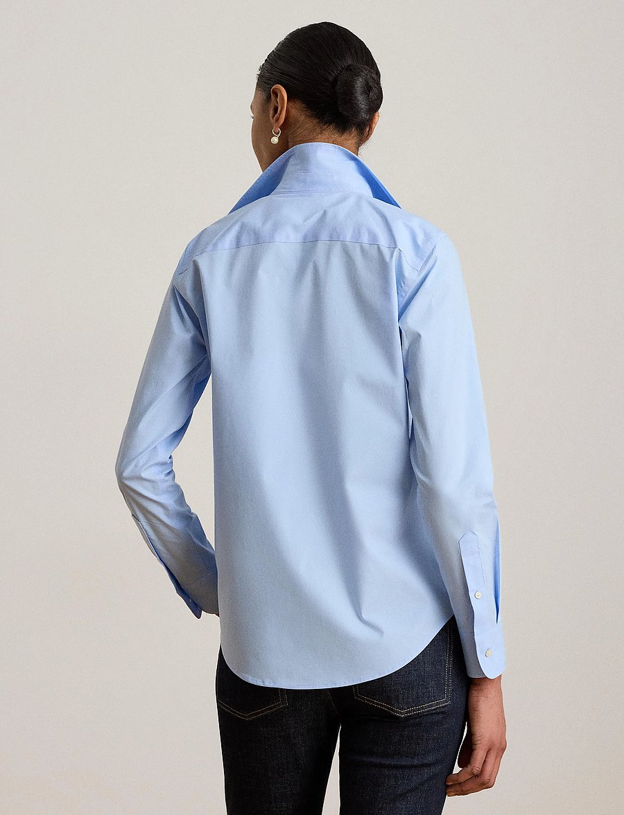 Lauren Ralph Lauren - 50S STRTCH NON IRON-LS SHIRT W/ CHS - chemises à manches longues - blue - 5