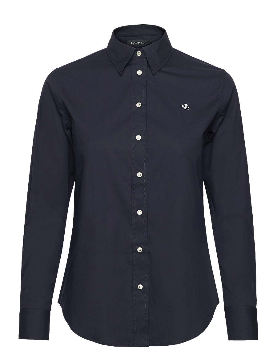 Lauren Ralph Lauren - Easy Care Stretch Cotton Shirt - långärmade skjortor - lauren navy - 0