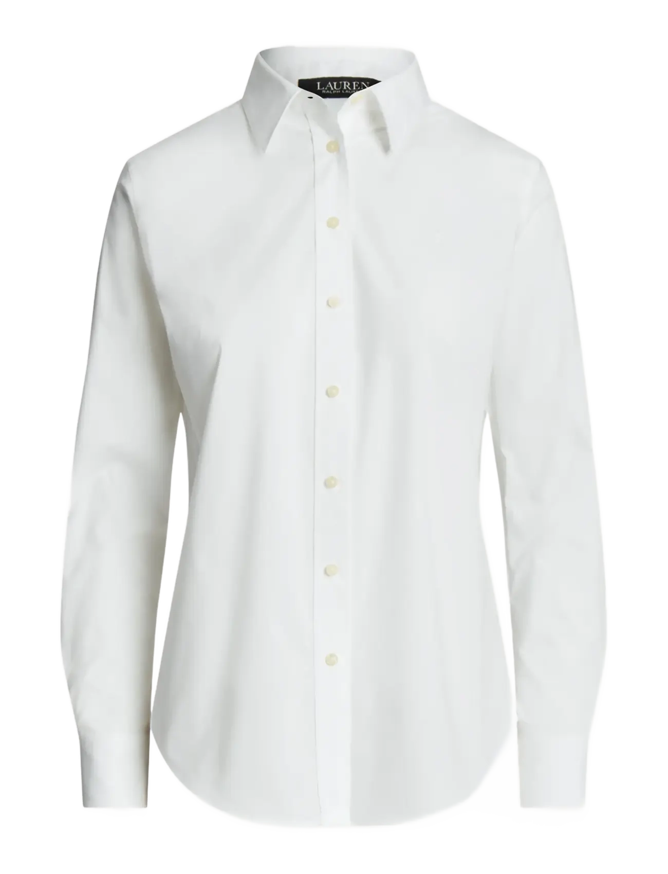 Lauren Ralph Lauren 50S STRTCH NON IRON-LS SHIRT W/ CHS - Tøj - WHITE / white