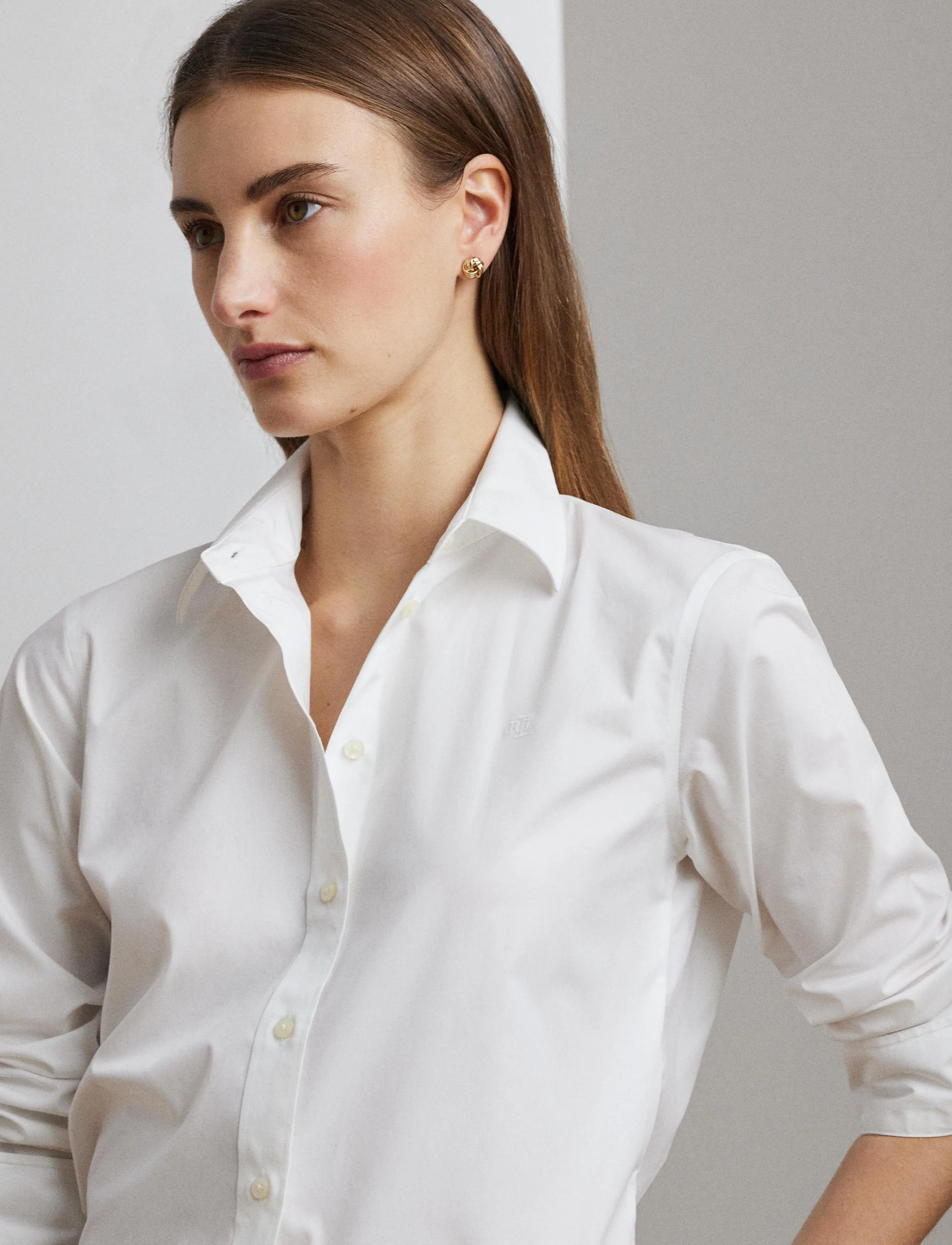 Lauren Ralph Lauren Easy Care Stretch Cotton Shirt skjortor dam – bild 7