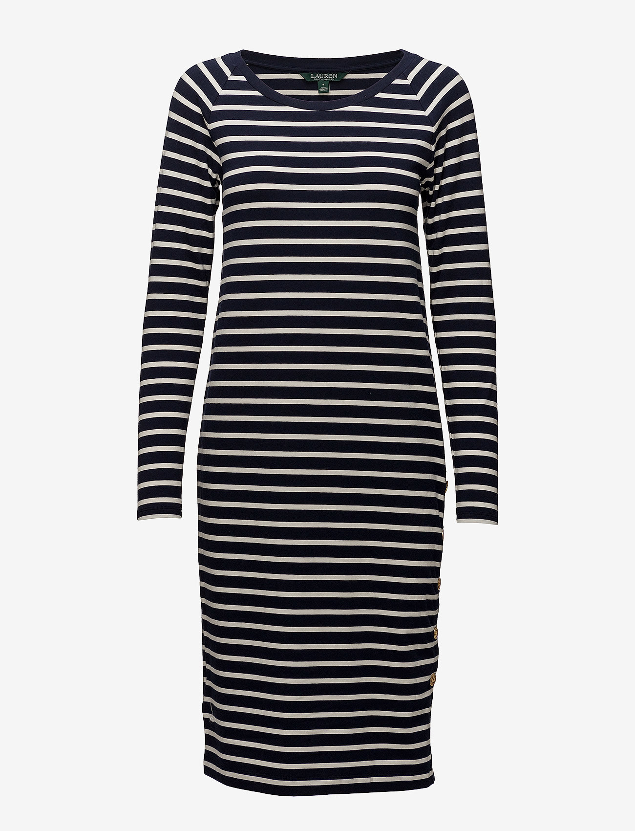 Lauren Ralph Lauren - LT WT ST PIMA MODAL-DRESS - navy/mascarpone c - 0