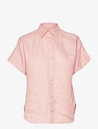 Linen Dolman-Sleeve Shirt - PALE PINK