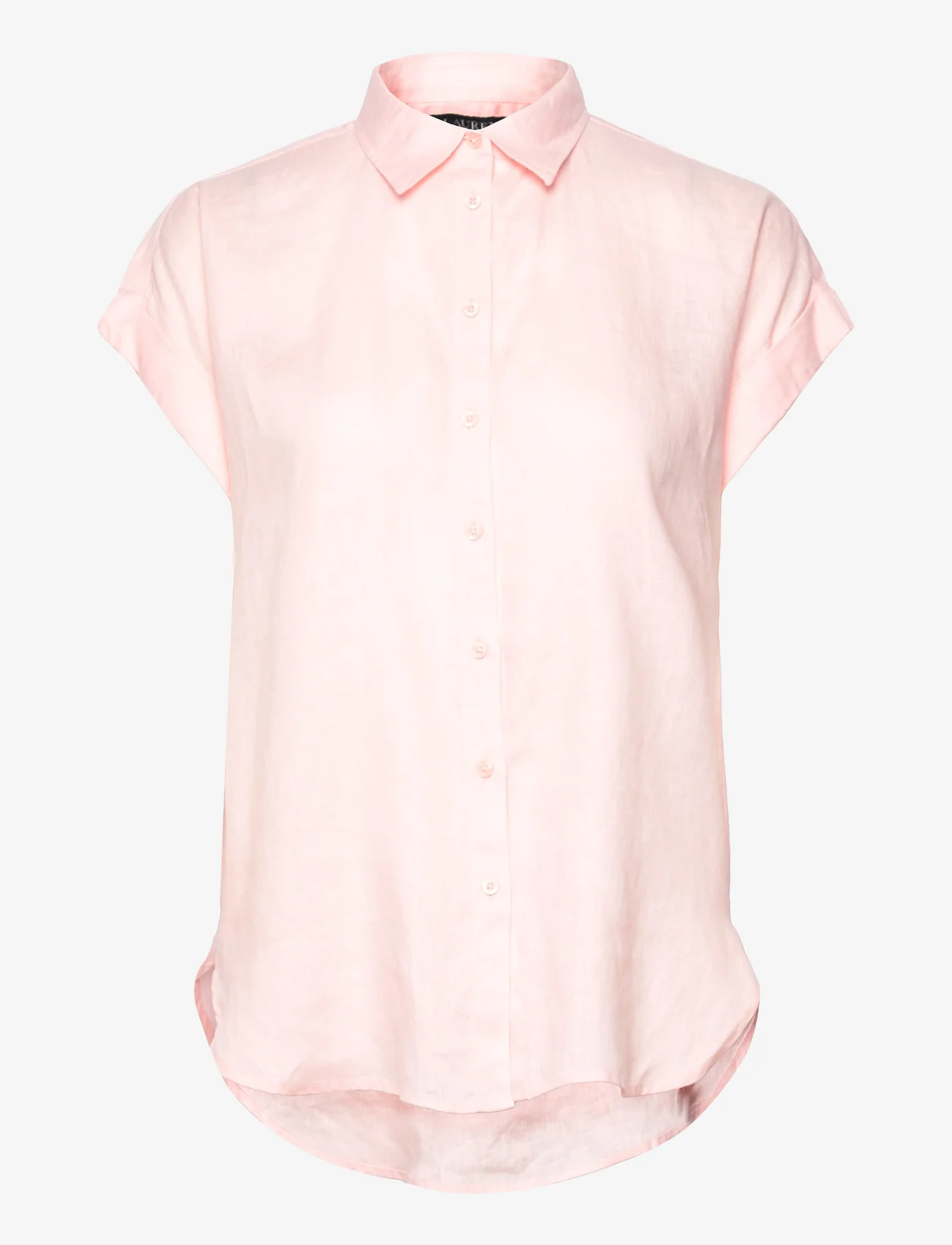 Lauren Ralph Lauren - Linen Dolman-Sleeve Shirt - pellavakauluspaidat - pink opal - 0