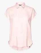 Linen Dolman-Sleeve Shirt - PINK OPAL