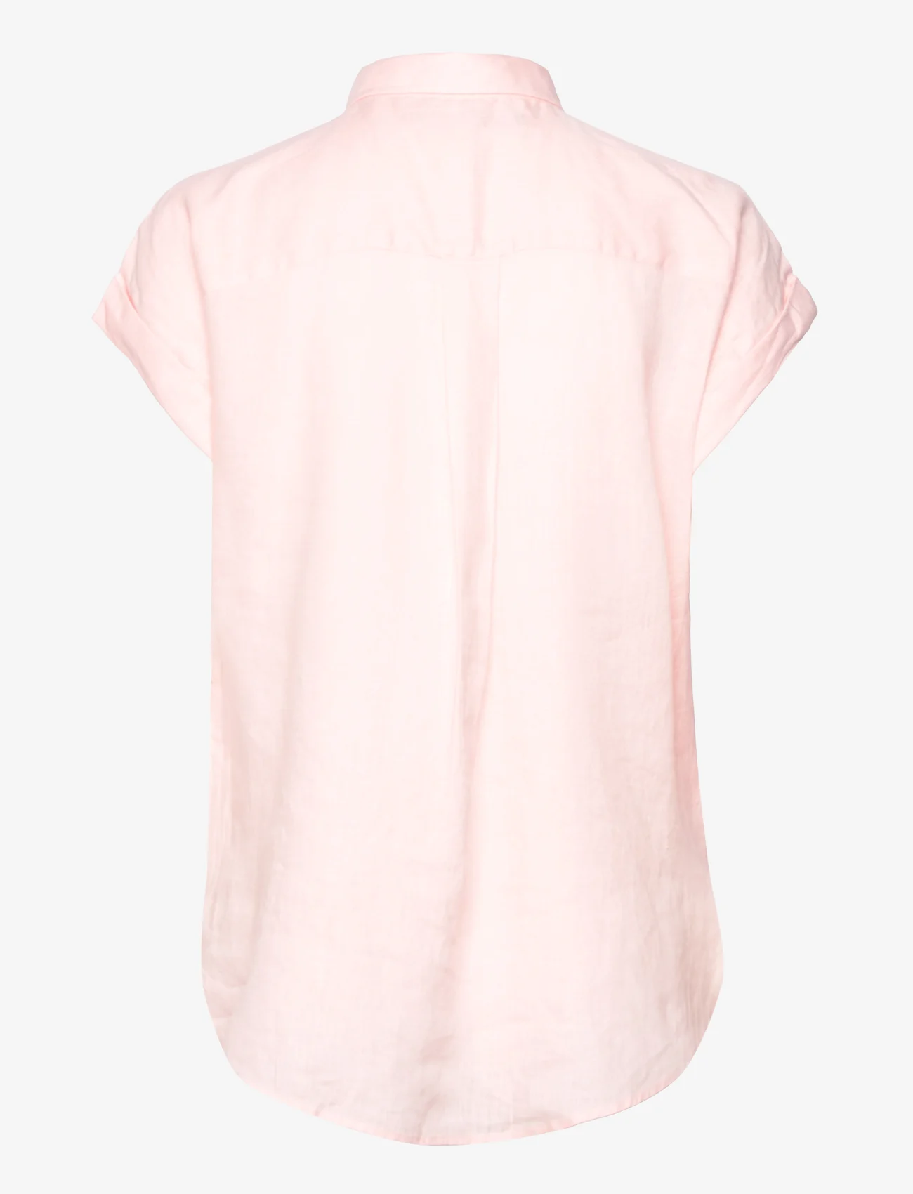 Lauren Ralph Lauren - Linen Dolman-Sleeve Shirt - pellavakauluspaidat - pink opal - 1