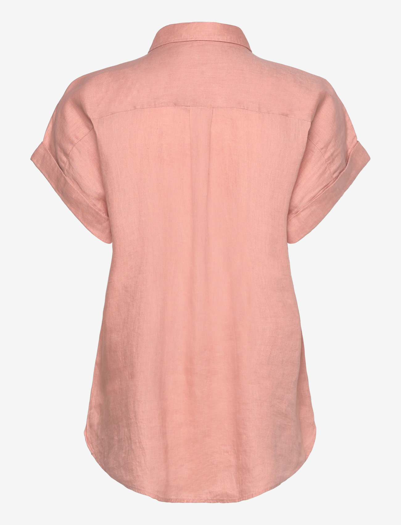 Lauren Ralph Lauren - Relaxed Fit Linen Short-Sleeve Shirt - linneskjortor - sunrise blush - 1