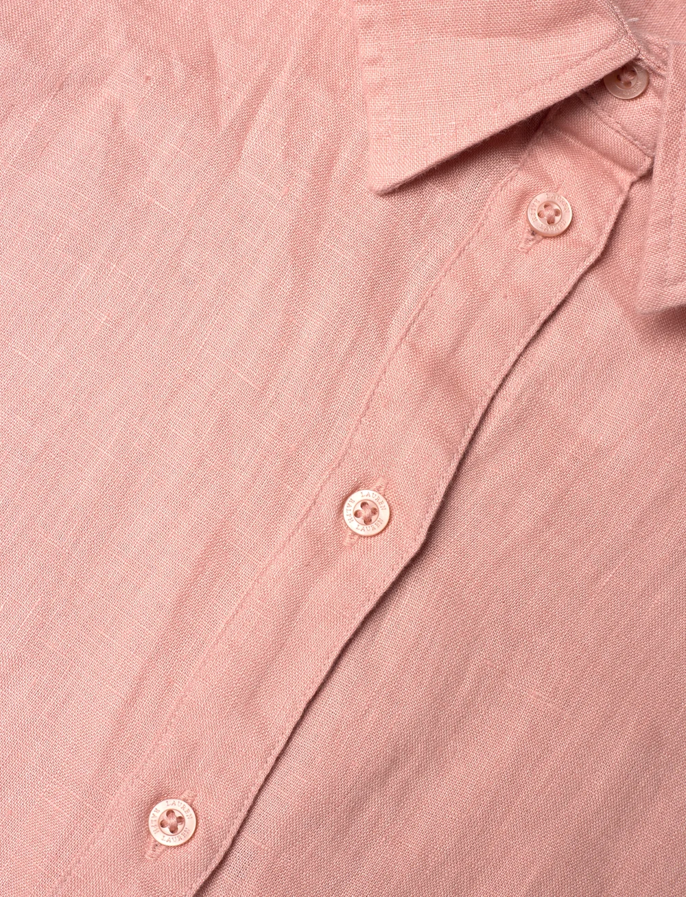 Lauren Ralph Lauren - Relaxed Fit Linen Short-Sleeve Shirt - linneskjortor - sunrise blush - 2