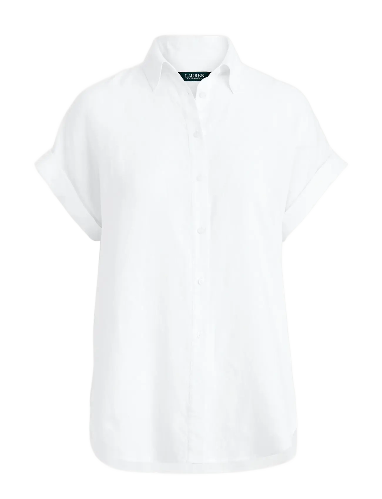 LAUREN RALPH LAUREN Tissue Linen-Ss Shirt Weiß - L - Damen