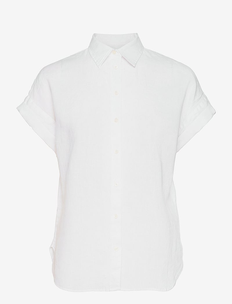 Lauren Ralph Lauren - Relaxed Fit Linen Short-Sleeve Shirt - leinenhemden - white - 1