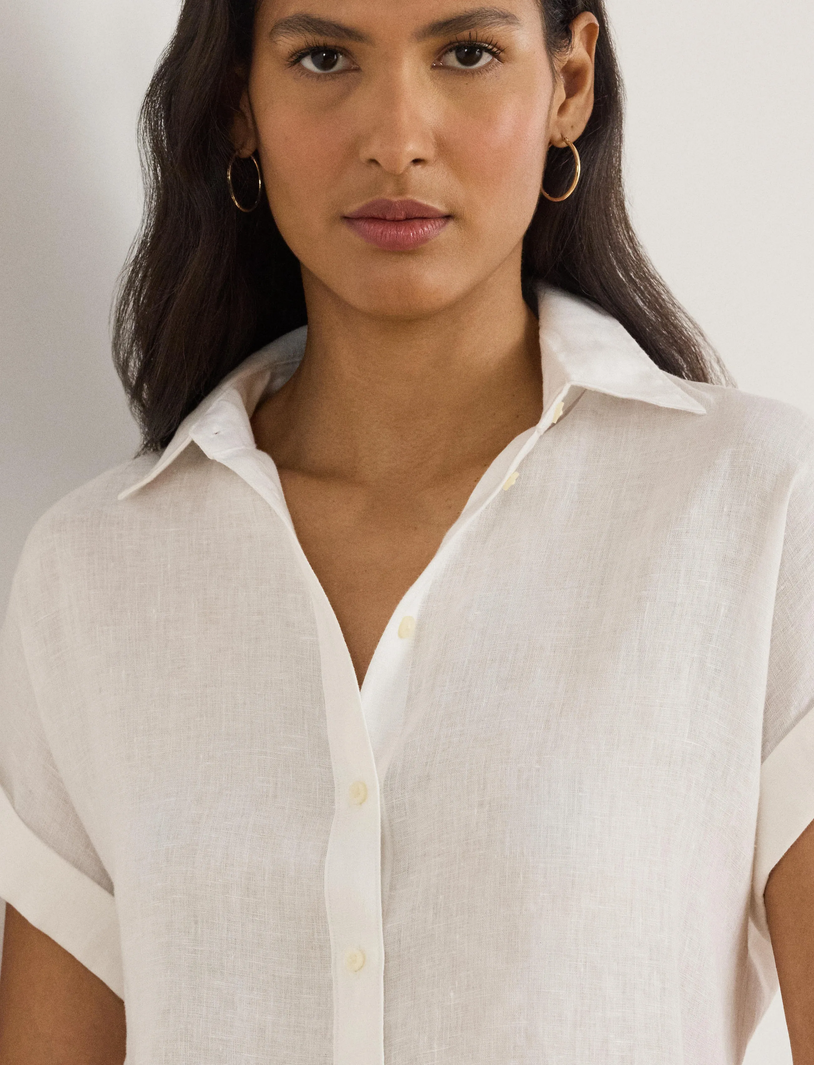 Lauren Ralph Lauren Relaxed Fit Linen Short-Sleeve Shirt skjortor & blusar dam – bild 3