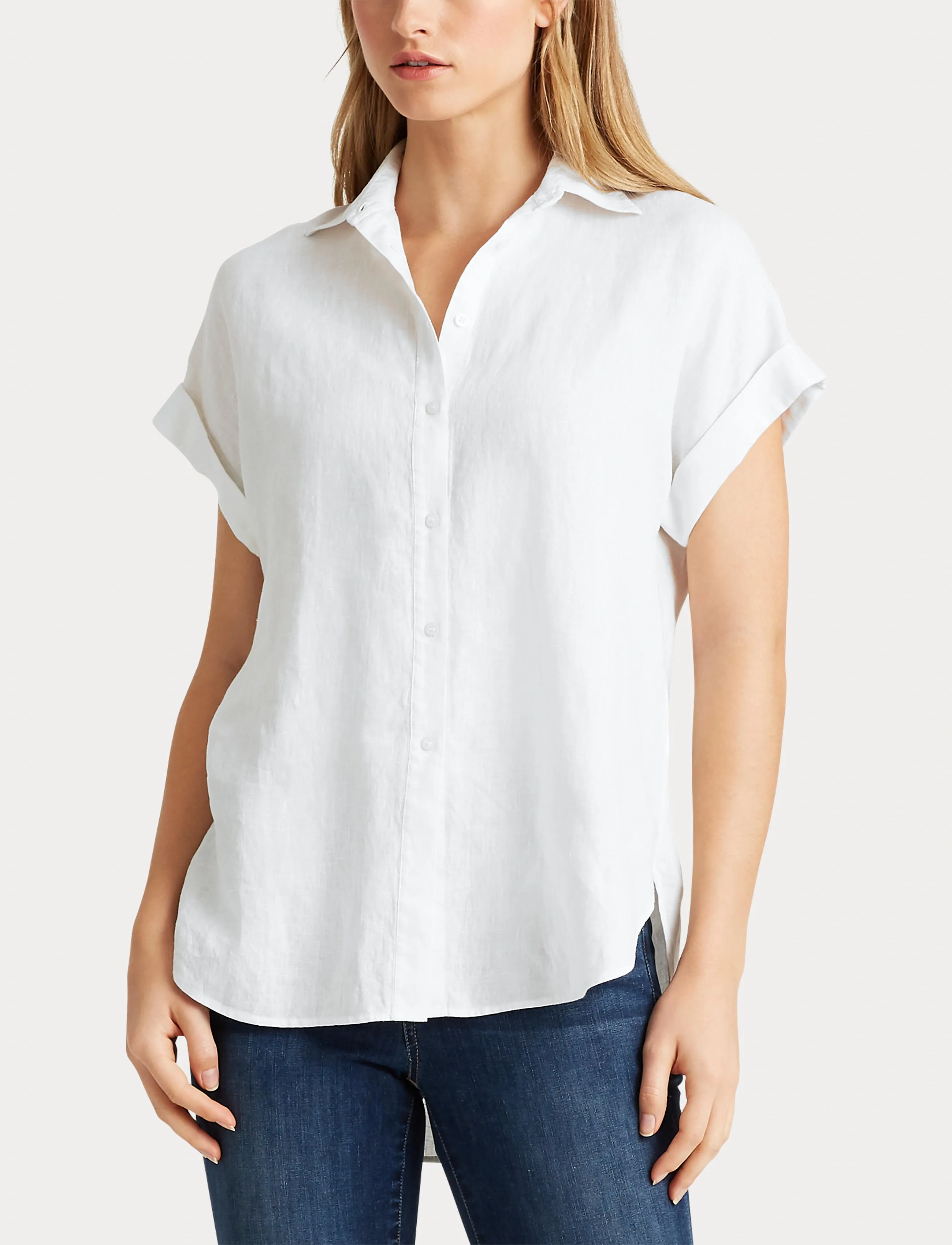 Lauren Ralph Lauren Relaxed Fit Linen Short-Sleeve Shirt skjortor & blusar dam – bild 6