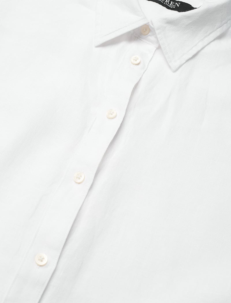 Lauren Ralph Lauren - Relaxed Fit Linen Short-Sleeve Shirt - leinenhemden - white - 3