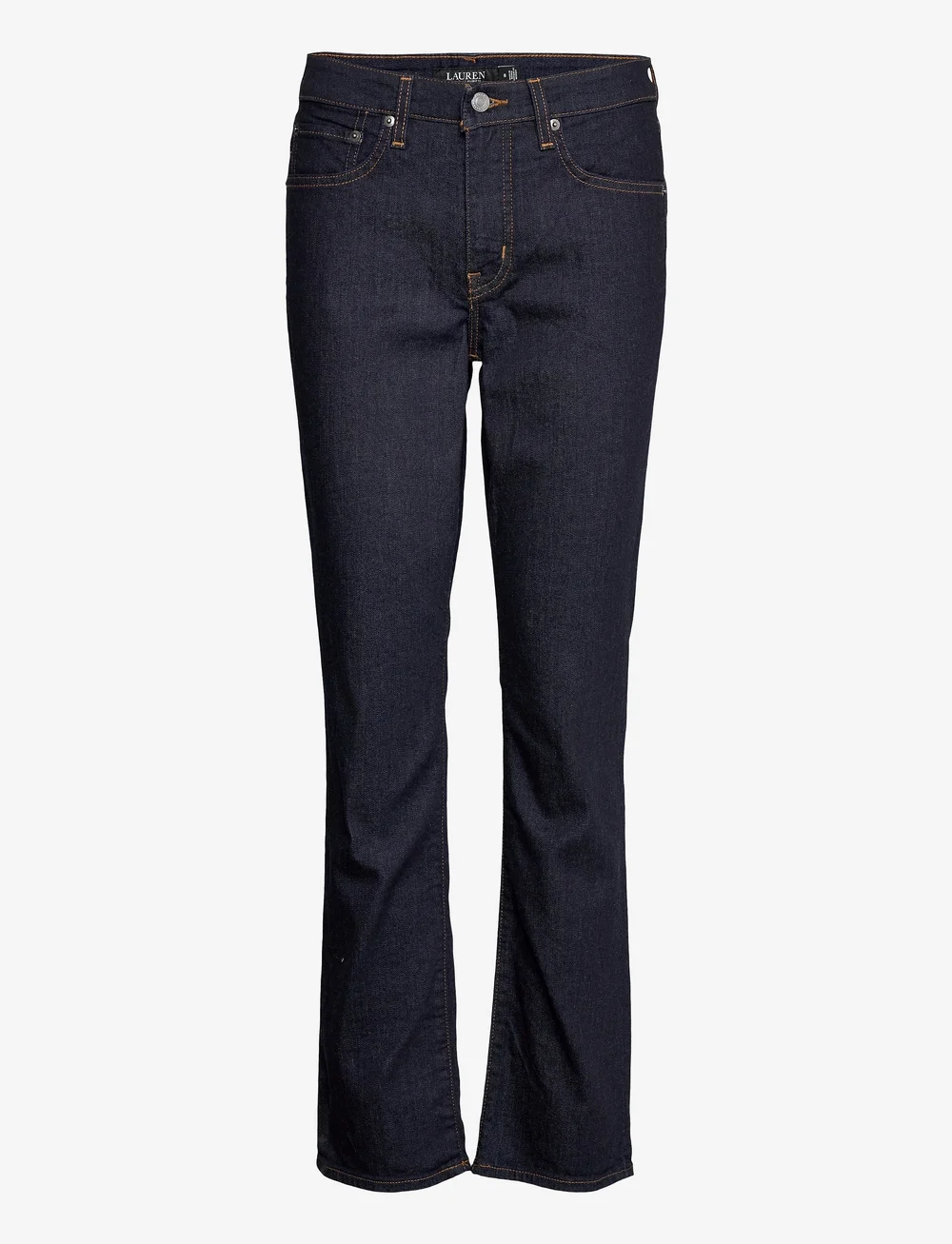 Lauren Ralph Lauren - Mid-Rise Straight Jean - dark rinse wash d - 1