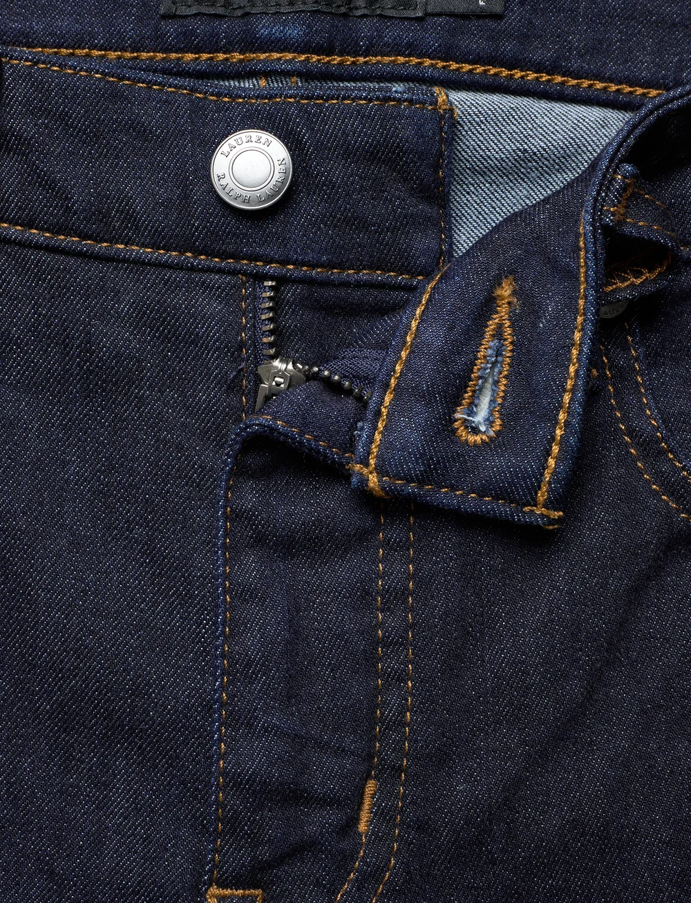 Lauren Ralph Lauren - Mid-Rise Straight Jean - dark rinse wash d - 3