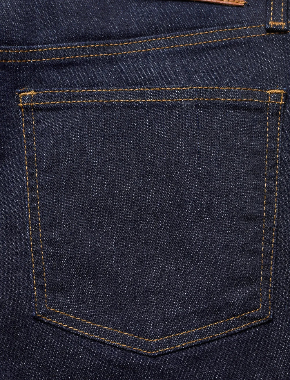 Lauren Ralph Lauren - Mid-Rise Straight Jean - dark rinse wash d - 5