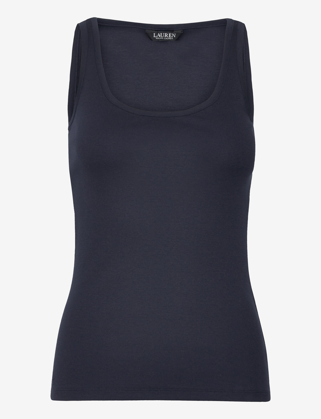 Lauren Ralph Lauren - Cotton-Blend Tank Top - linnen - lauren navy - 0