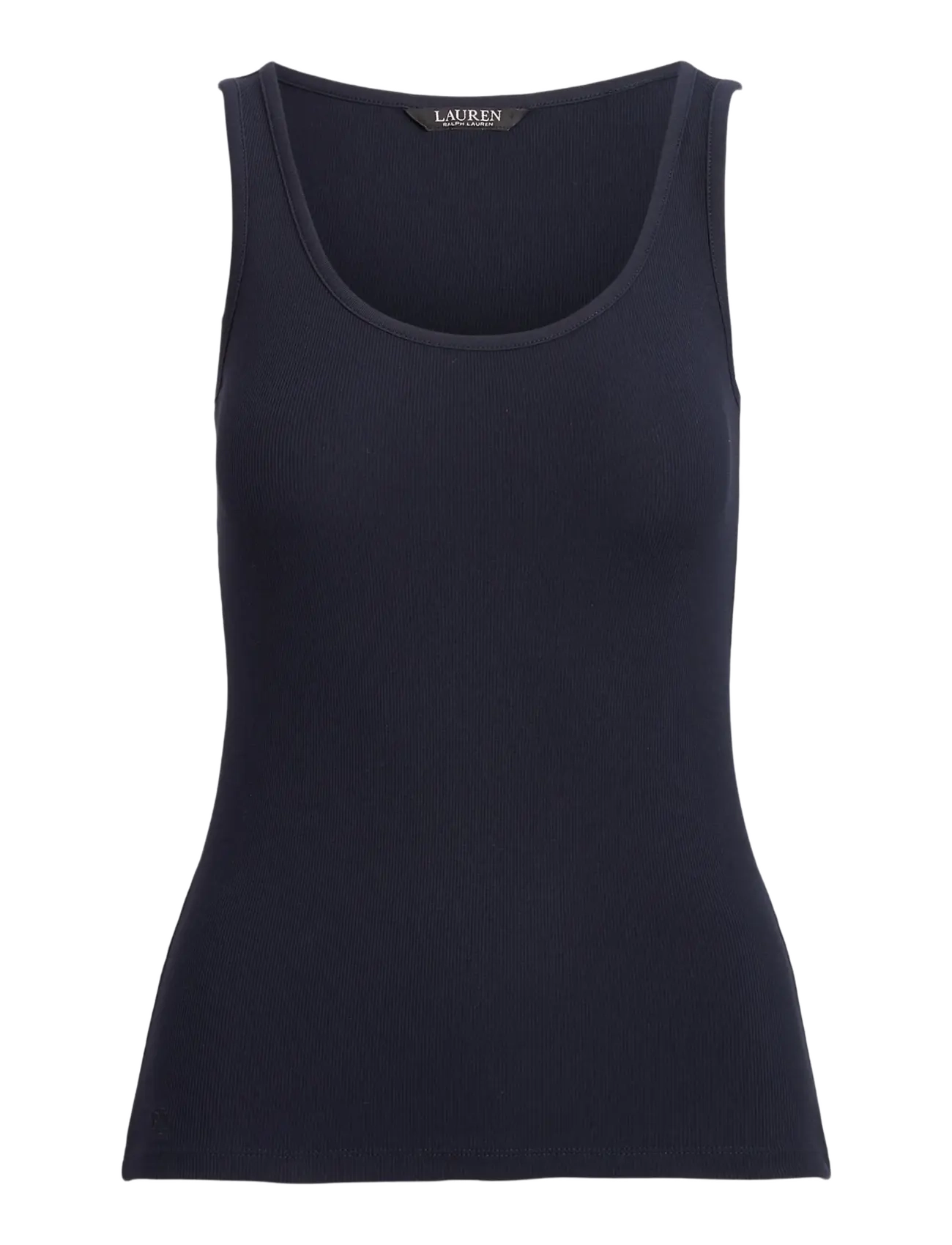 Lauren Ralph Lauren - RFND STRTCH 2X2 RIB-TANK TOP - hauts sans manches - lauren navy - 1
