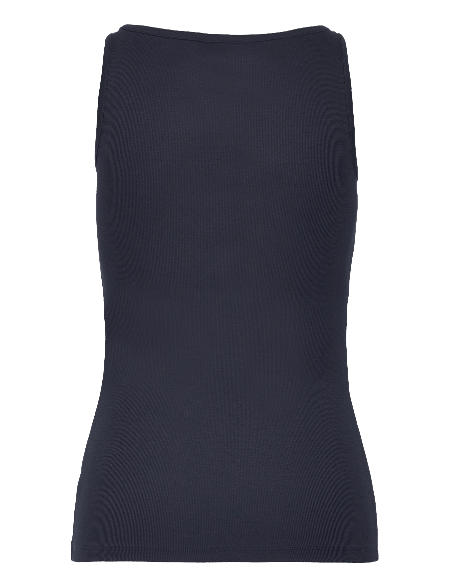 Lauren Ralph Lauren - RFND STRTCH 2X2 RIB-TANK TOP - hauts sans manches - lauren navy - 2