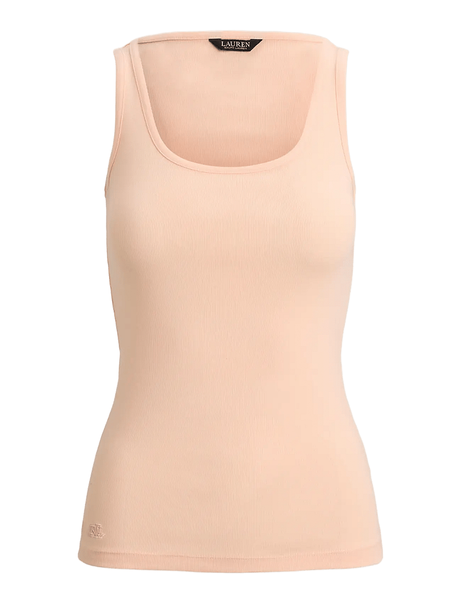 Lauren Ralph Lauren - RFND STRTCH 2X2 RIB-TANK TOP - Ärmellose tops - light portside co - 0