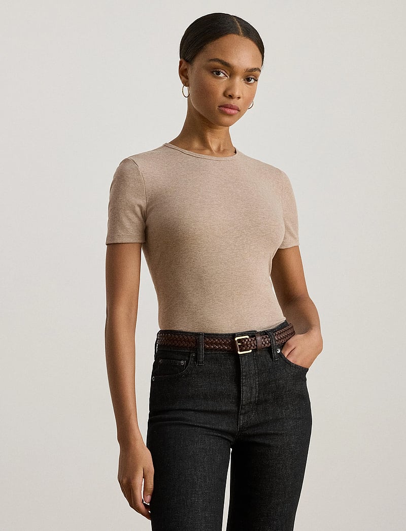 Lauren Ralph Lauren - Stretch Cotton Crewneck Tee - t-särgid - adirondack heathe - 3