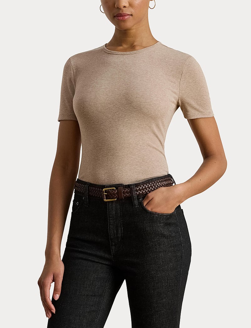 Lauren Ralph Lauren - Stretch Cotton Crewneck Tee - t-särgid - adirondack heathe - 5