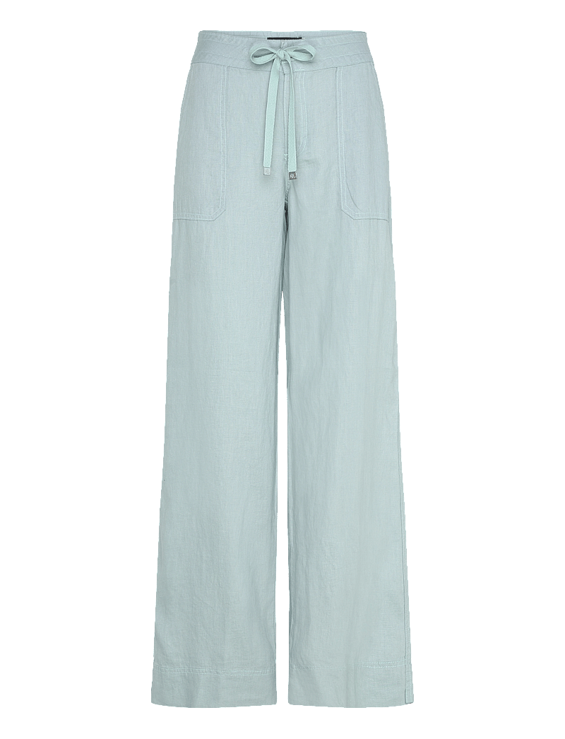 Lauren Ralph Lauren - Linen Wide-Leg Pant - leinenhosen - aqua pearl - 0