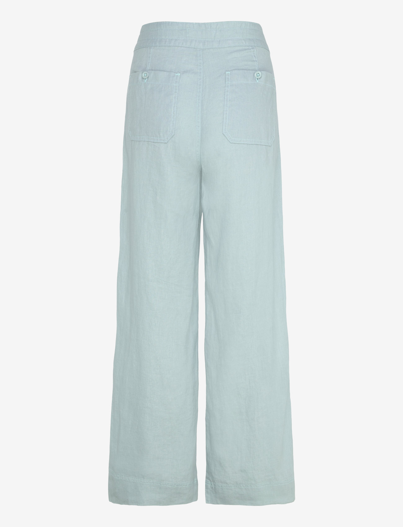 Lauren Ralph Lauren - Linen Wide-Leg Pant - hørbukser - aqua pearl - 1