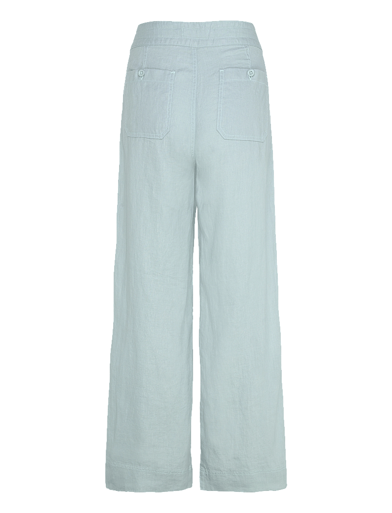 Lauren Ralph Lauren - Linen Wide-Leg Pant - leinenhosen - aqua pearl - 1