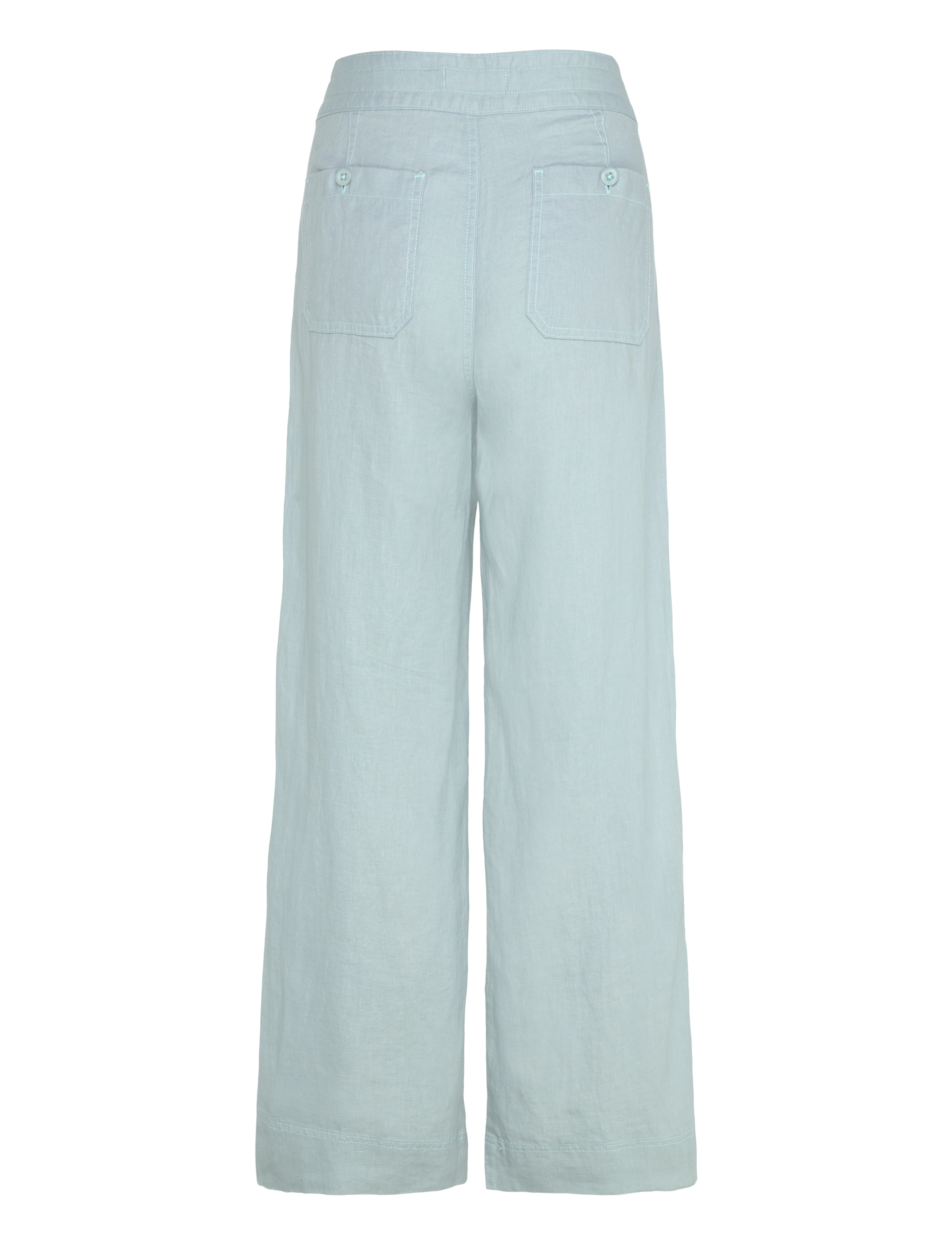 Lauren Ralph Lauren - Linen Wide-Leg Pant - linen trousers - aqua pearl - 1