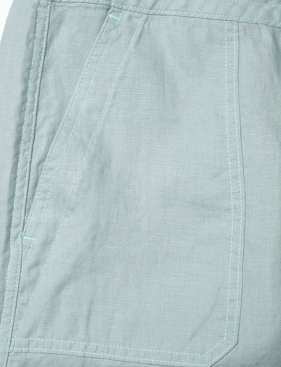 Lauren Ralph Lauren - Linen Wide-Leg Pant - linnebyxor - aqua pearl - 2