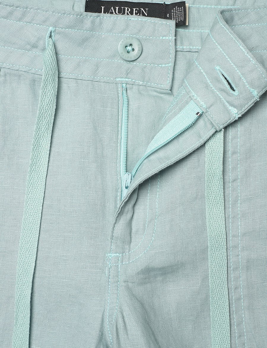 Lauren Ralph Lauren - Linen Wide-Leg Pant - linnebyxor - aqua pearl - 3