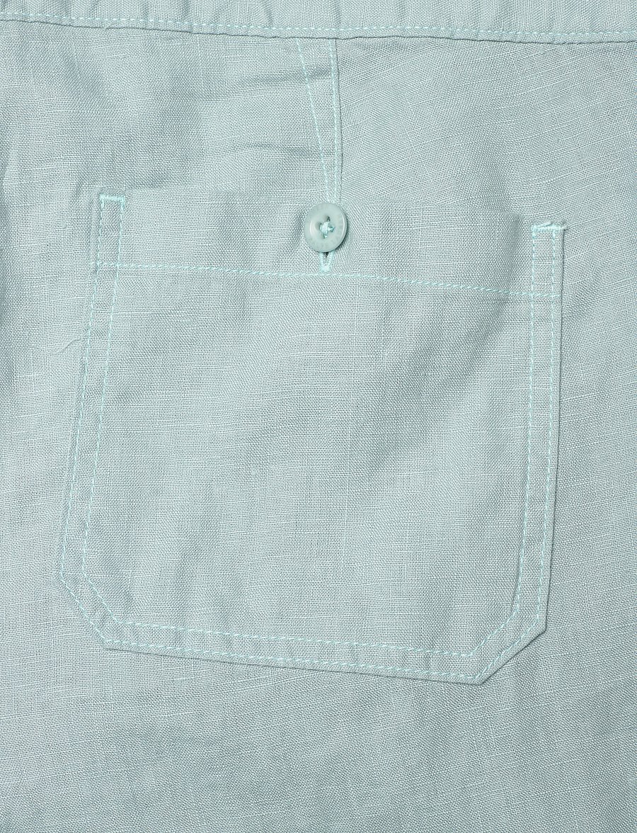 Lauren Ralph Lauren - Linen Wide-Leg Pant - linnebyxor - aqua pearl - 4