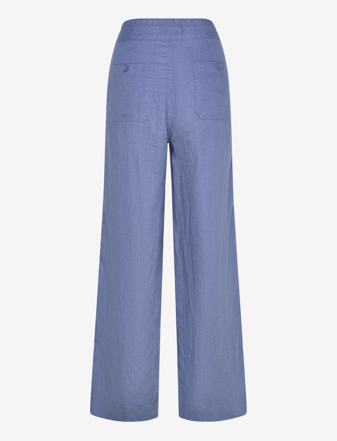 Lauren Ralph Lauren - Linen Wide-Leg Pant - hørbukser - carson blue - 1