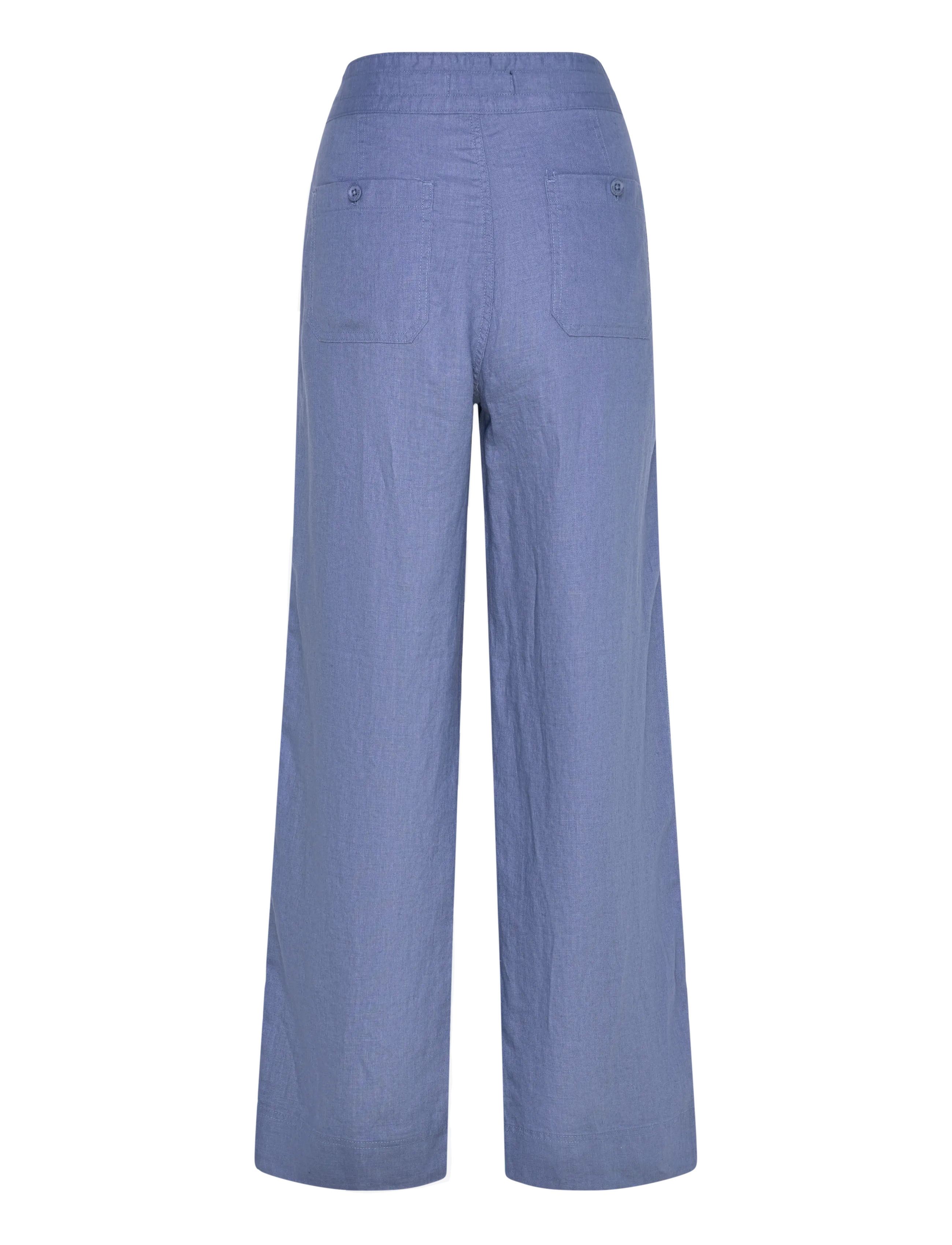 Lauren Ralph Lauren - Linen Wide-Leg Pant - hørbukser - carson blue - 1