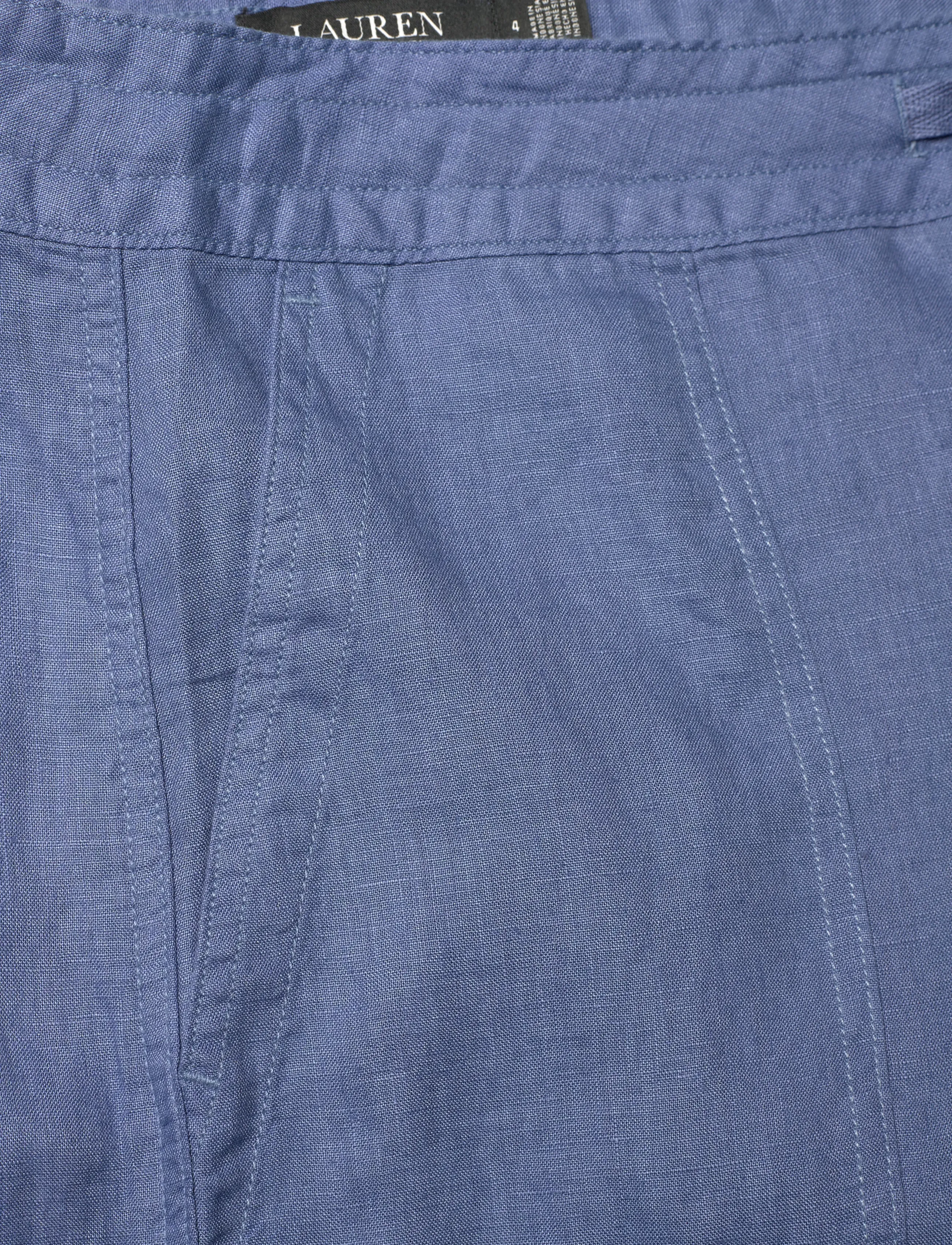 Lauren Ralph Lauren - Linen Wide-Leg Pant - hørbukser - carson blue - 2