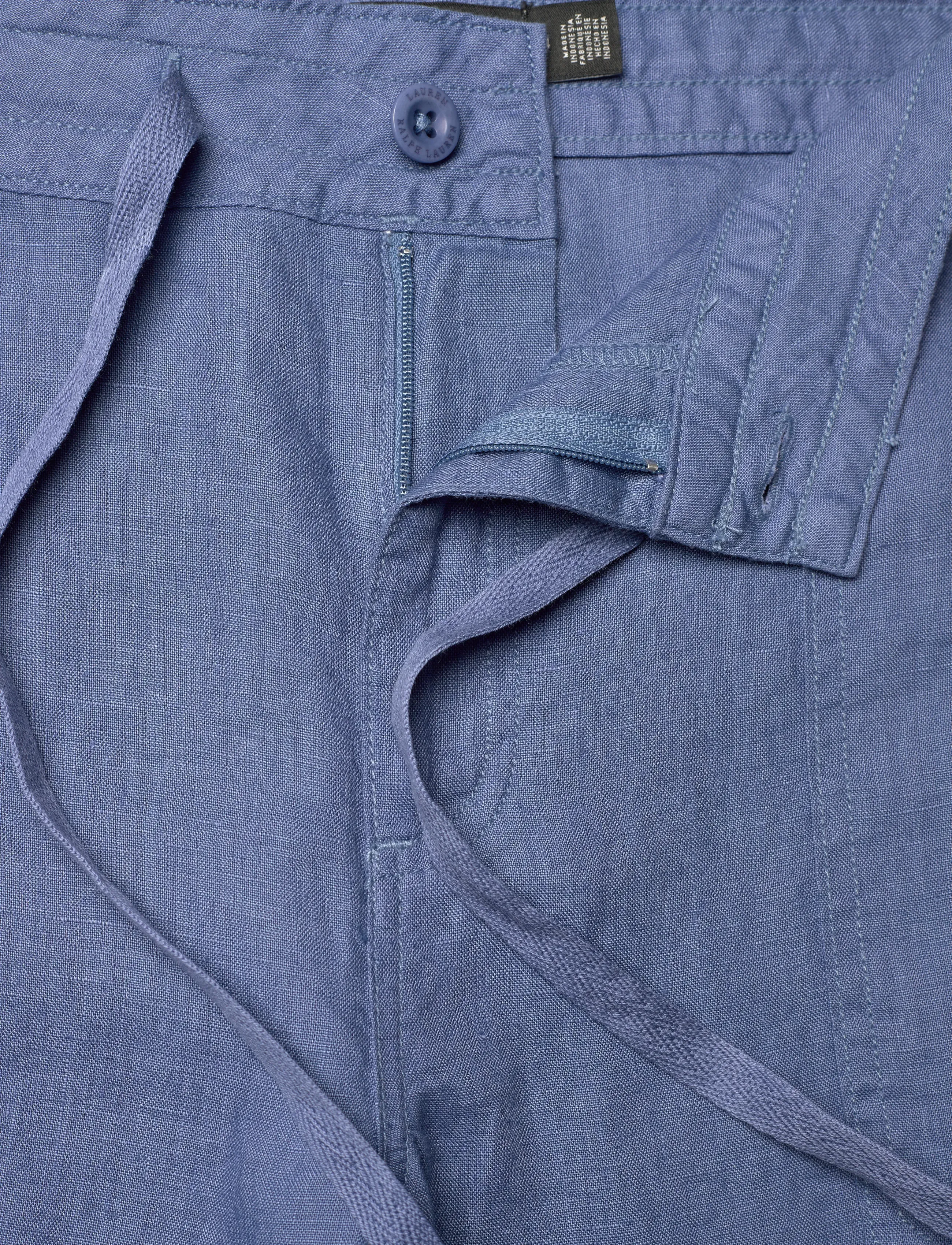 Lauren Ralph Lauren - Linen Wide-Leg Pant - hørbukser - carson blue - 3