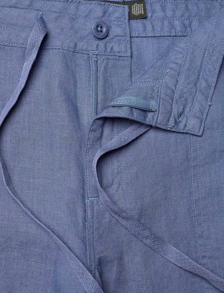 Lauren Ralph Lauren - Linen Wide-Leg Pant - hørbukser - carson blue - 3