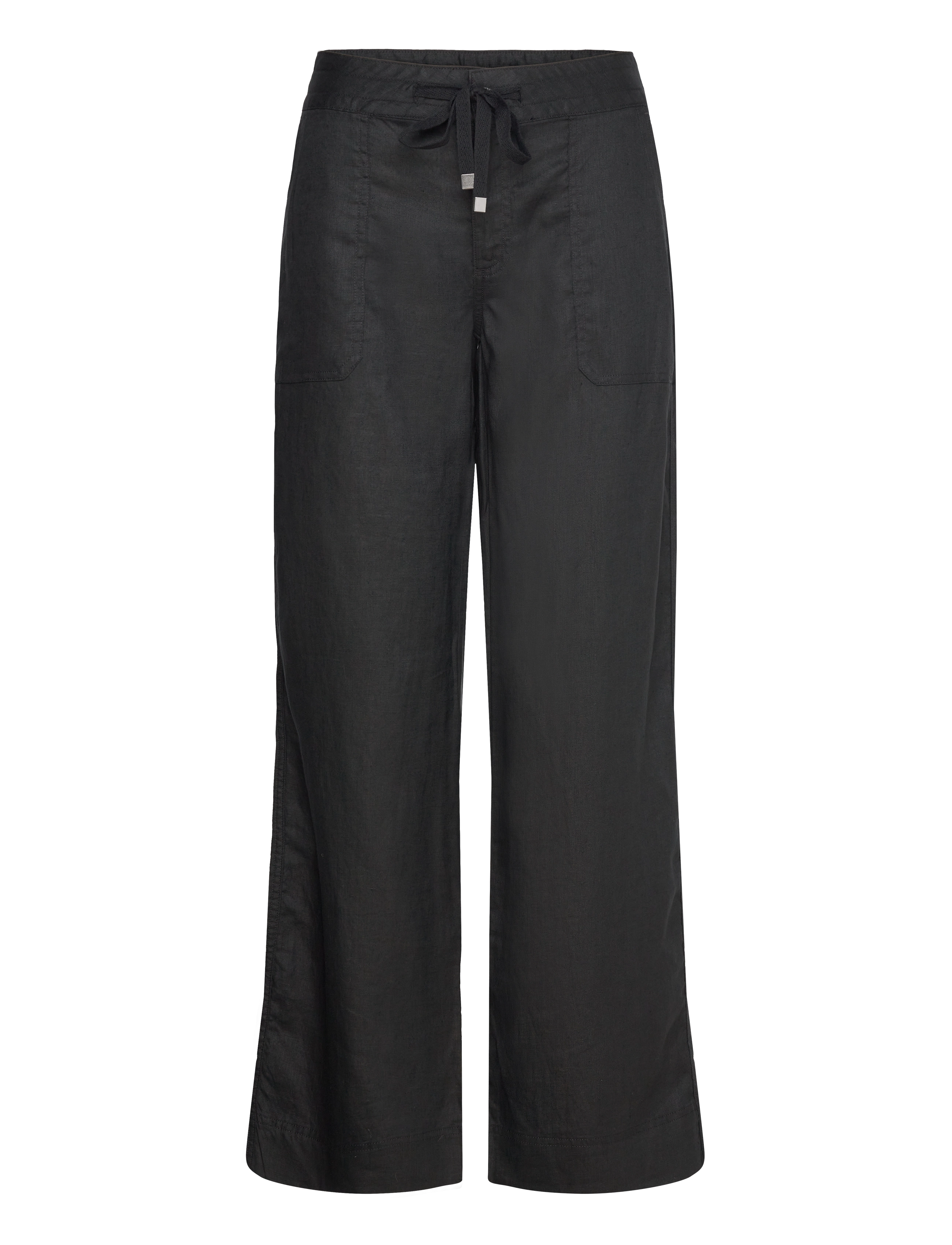 LAUREN RALPH LAUREN Linen Wide-Bein Hose Schwarz - 44 - Damen